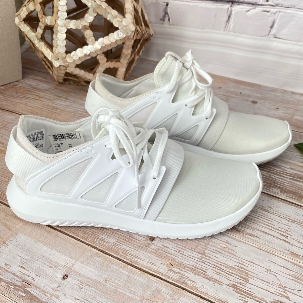 ADIDAS WHITE TUBULAR VIRAL - Picture 2 of 12